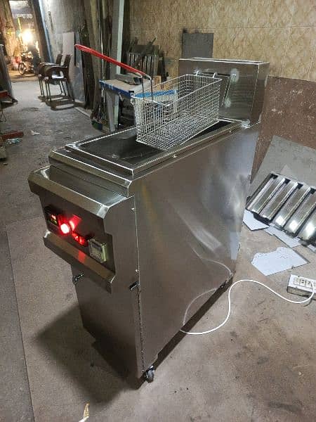 Deep fryer (16) litre Hot Plate/fryer /Display Counter SS Best quality 4