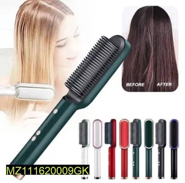 professioal 2 in 1 hair straightener brush 2