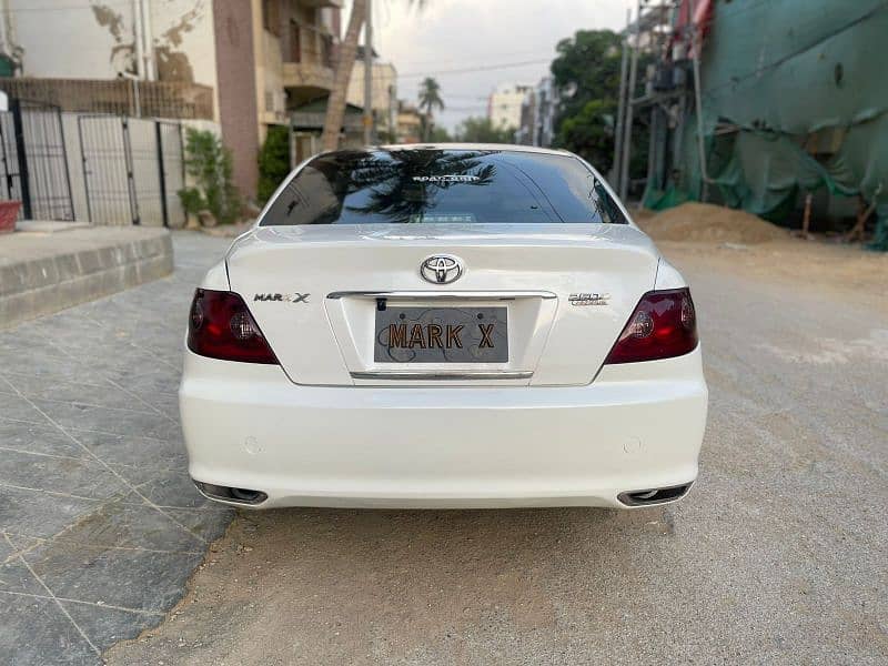 Toyota Mark X 250 G Preal white color 4
