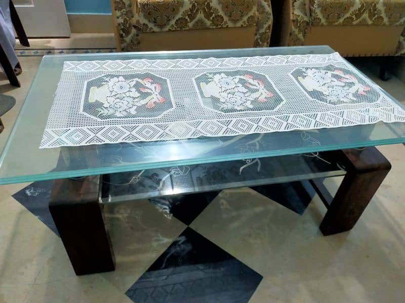 Sofa set with glass table 5