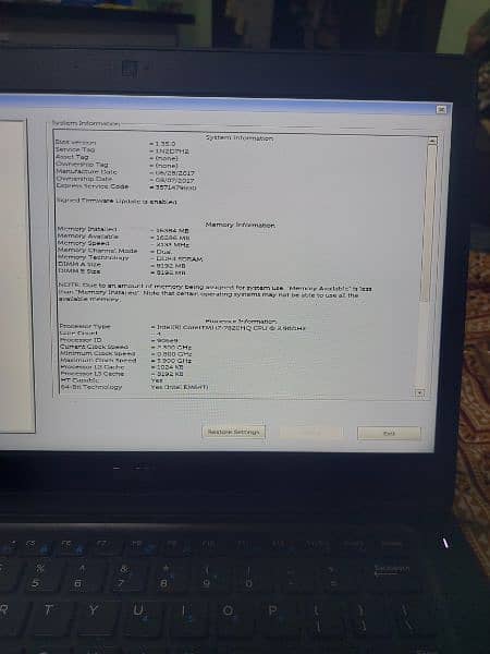laptop latitude 5480 Intel i7 7th gen 5