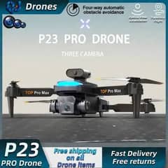 p23 pro drone with obstacle avoidance and hd 1080p triple camers setup