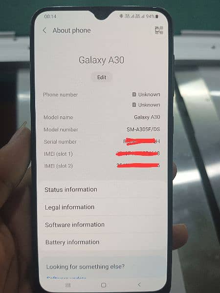 Samsung Galaxy A30 0