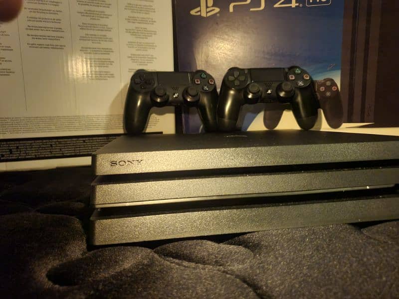 PS4 PRO With 2 Controllers & Many Games 1