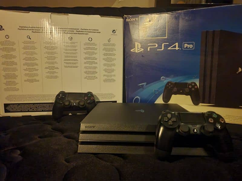 PS4 PRO With 2 Controllers & Many Games 2