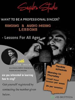 Singing and audio mixing classes