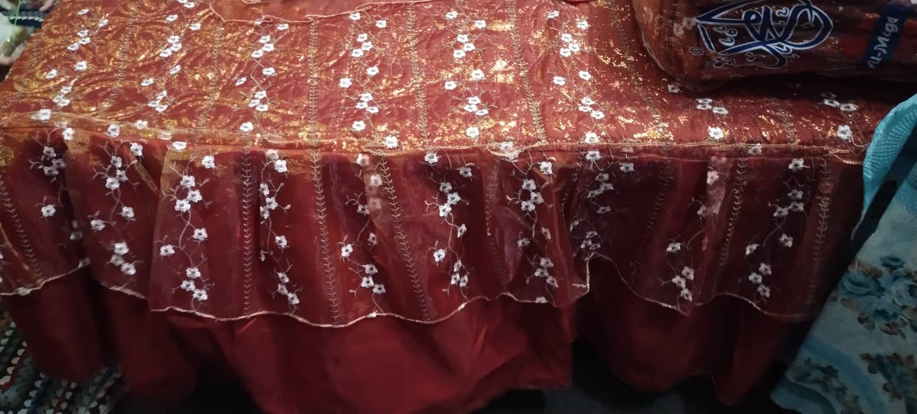 king size Bridal bedsheet for wedding 8