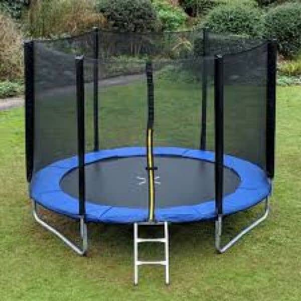 10FT Kids Trampoline With Enclosure Net Jumping Mat And Spring Cover 2
