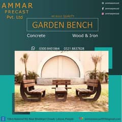garden Banch table chairs etc.