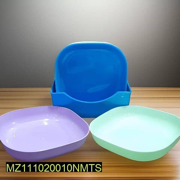 10 PCS Colorful Plates With Stand 1