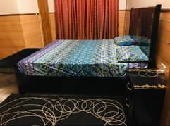 black colour luxury bed set