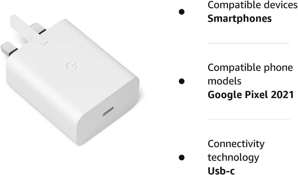 Google 30W USB C Charger UK 3 Pin Original Charger With Cable 5