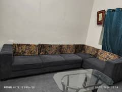 5 seater sofa urgent for sale with cover