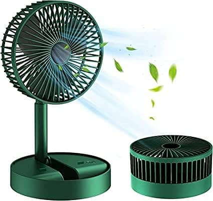 Powerful Rechargeable Table Fan with Height and 3 speed Adjustable 0