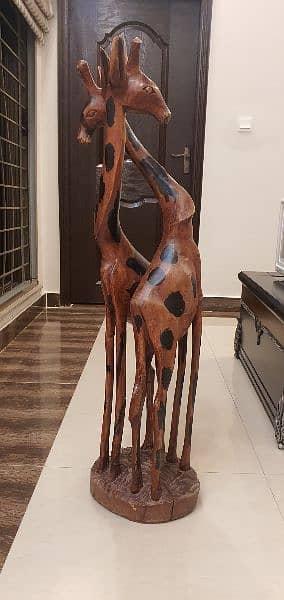 Wooden Giraffe set 8