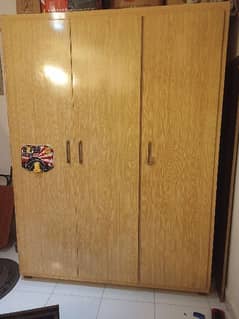 wood cupboard, 3 door