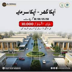 100 & 400 Sq yd Commercial Plots on 25,000 Monthly