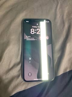 i phone x in good condition only front pa aik white line ha