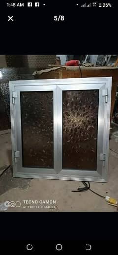 Aluminum glass and forceling work