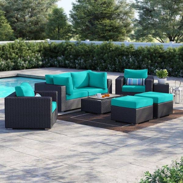 Outdoor indoor Rattan garden, dining, caffe, restaurants, ballconi set 12