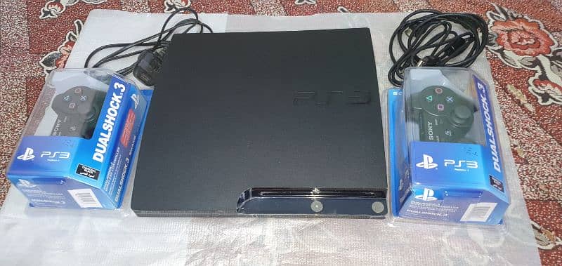 ps3 500gb/45 gsmes installed with 2 remotes wirelless 3