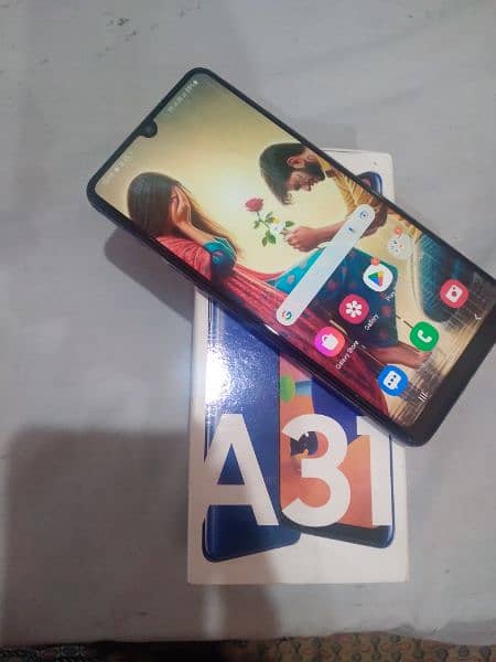 SAMSUNG A31 MOBILE 4/128 GB with Box no open no repair . 03126566218 2