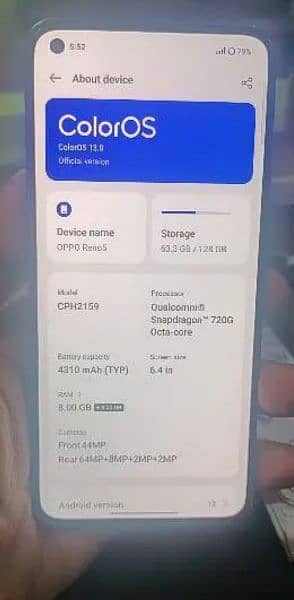OppO Reno 5   8+8/128 1