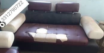 sofa 5 seater 3 & 2 seaters 1 table  used