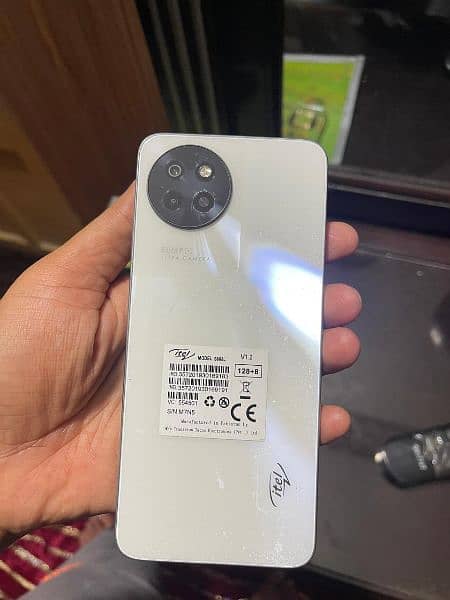 itel s23 white colour new condition 10/10 0