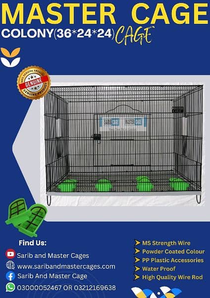 Cages | Birds Cage | Hens Cage | Parrots Cage | Available 13