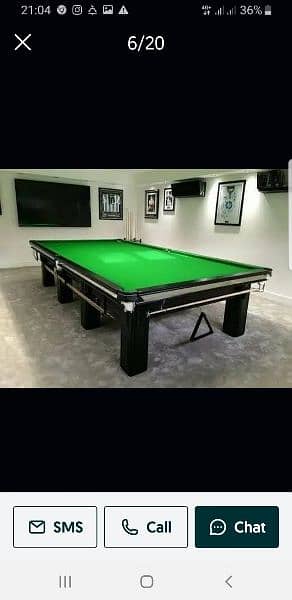 Snooker table & New 5