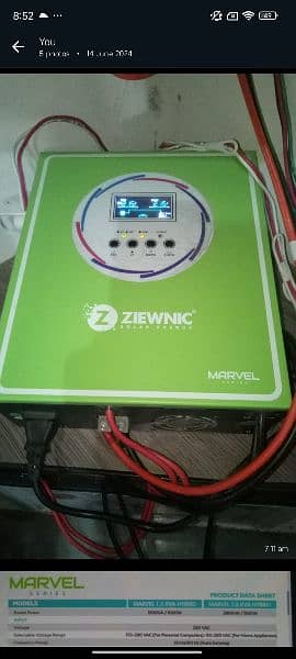 Ziewnic Marvel 1.5kva Hybrid Solar Inverter 0