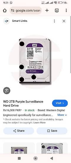 WD 2TB Hard Drive New Not Used 0