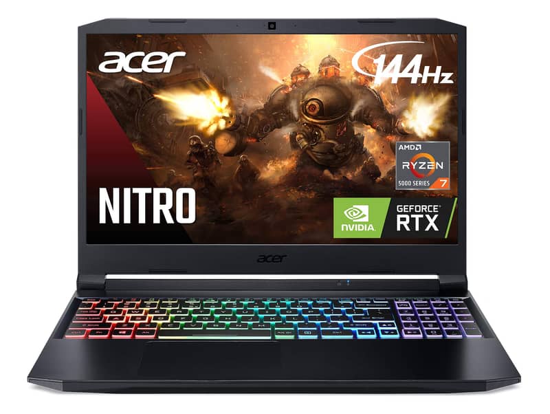 Acer nitro 5 Ryzen 7 5800H RAM 16GB SSD 1TB Graphics: 6GB RTX 3060 0