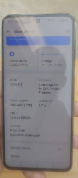 One plus 10T 16 512 PTA aproved 5