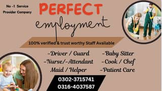 Maid/ BabySitter/ Nanny / Nurse / Helper / Chef/Patient attendant