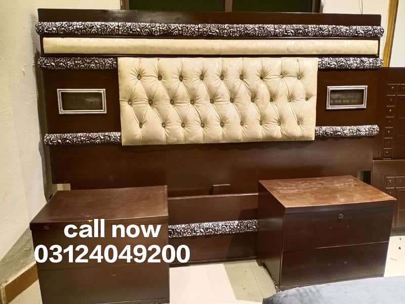 slightly used bed with sides call 0312'4049'200 0