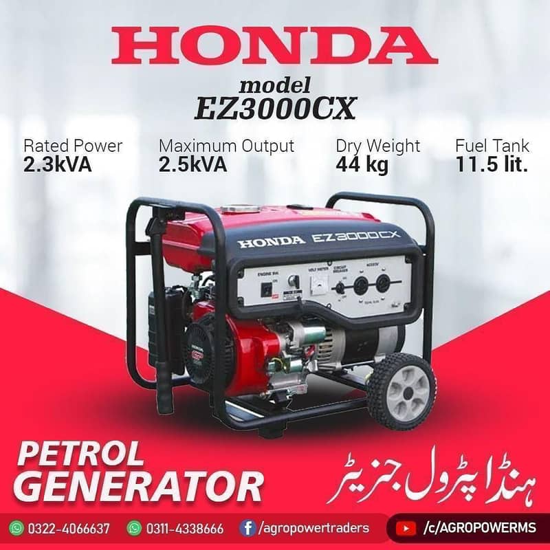 Honda 2.5KVA Generator 0