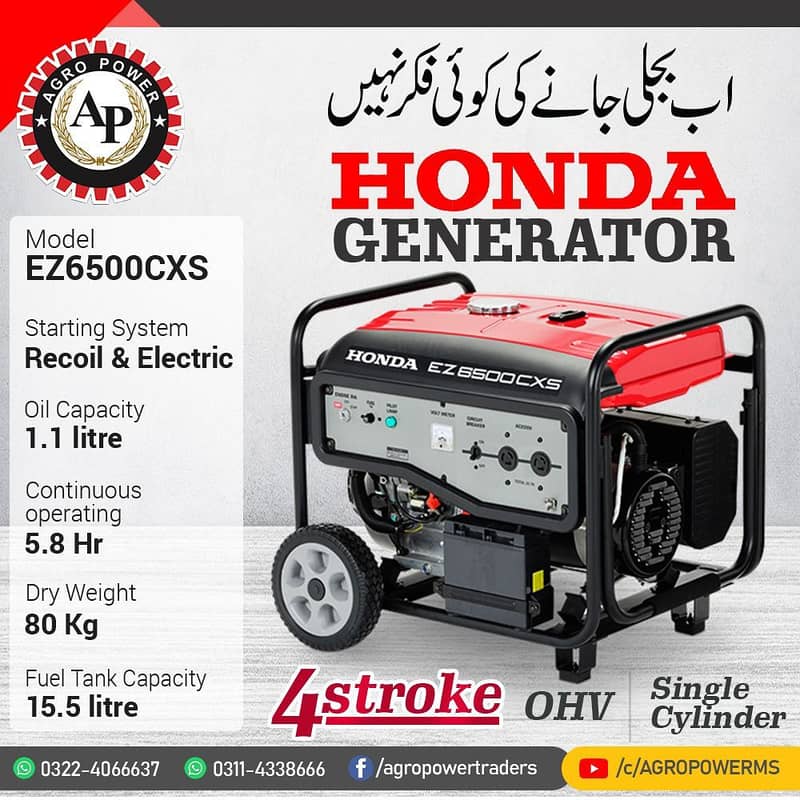 Honda 2.5KVA Generator 1