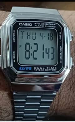 New Casio Watch dual time, Chorno Alarm watch for sale