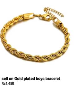 Golden Rop Braclet for Boys and Girls
