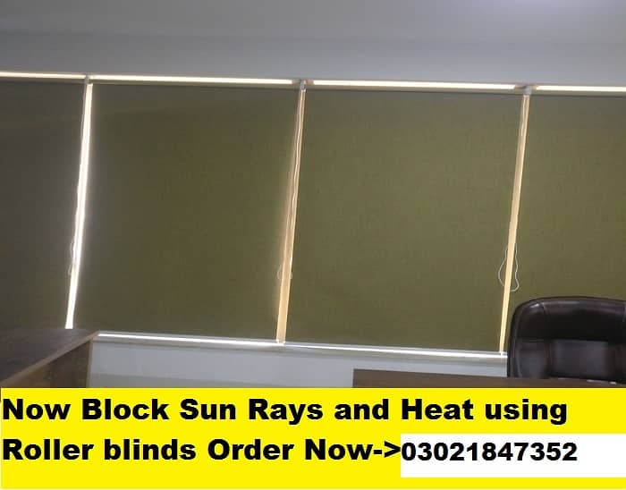 Roller blinds Remote control blinds Black out, Sun heat block blinds 18