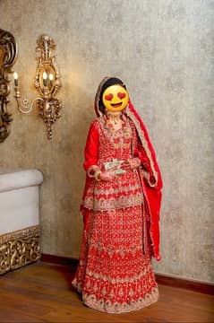 Bridal Dress , Red Color