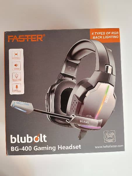 FASTER. gaming headset blueBolt. BG. 400 0