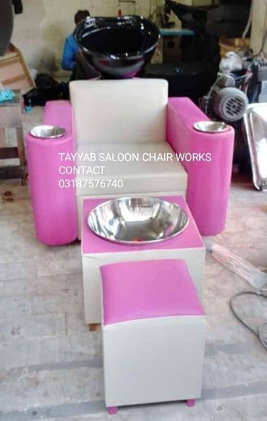 Saloon Chair/Parlour Chair/Facial Bed/Shampoo Unit/Pedicure/Trolley 11