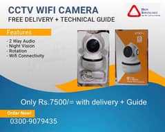 Wifi Smart HD Camera with delivery