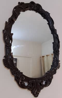 Wooden frame Stylish mirror