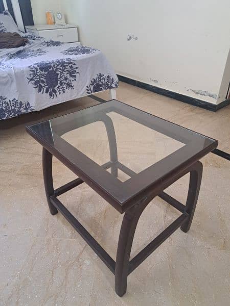 Wooden bedroom Chairs with Coffee Table 4