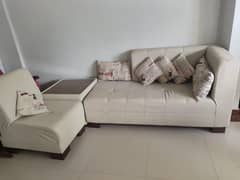 Compact L shaped Sofa Set