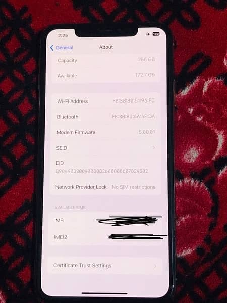 Iphone XS Max 256 Non PTA Sim working 3